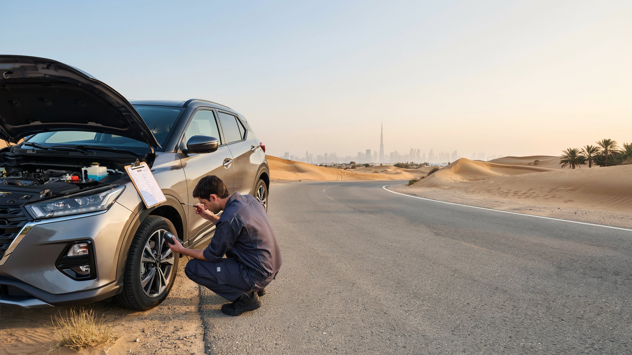 Read more about the article Car Maintenance Checklist Before Long Trips in UAE